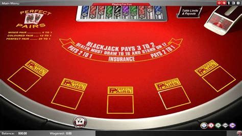 Blackjack With Perfect Pairs Slot Grátis